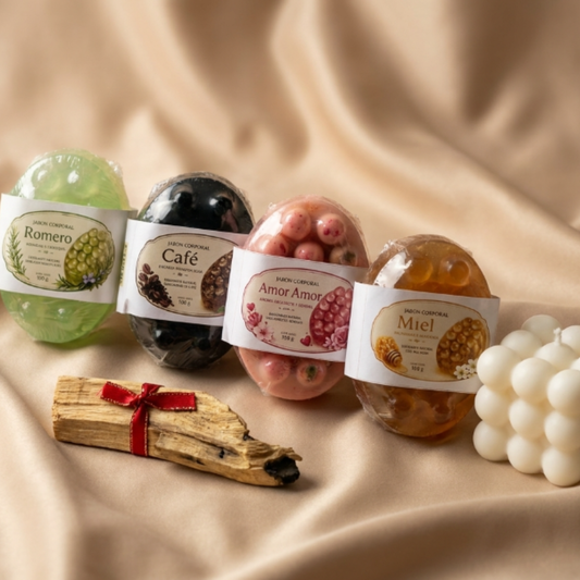 SET 4 JABONES AMOR PROPIO Y PIEL DE SEDA